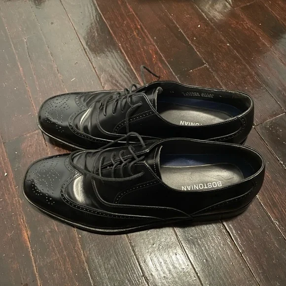 Bostonian Men’s Size 10 Black Dress Shoes - Picture 4 of 7